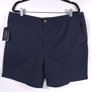 NWT POLO RALPH LAUREN Stretch Classic Fit Shorts‎ Elastic Waist Zip Button XXL